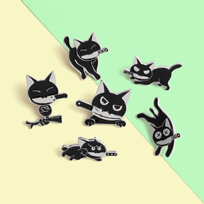 Black Knifecat Brooch - Buy 3 Get 3 Free - zuzumia