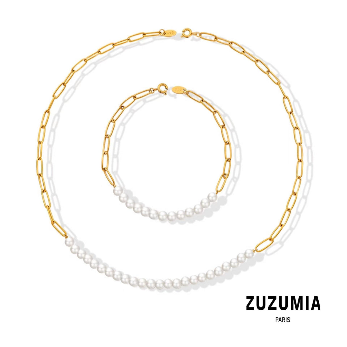 Pearl Bracelet & Necklace - zuzumia