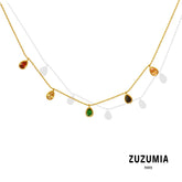 Colorful Zircon Necklace - zuzumia