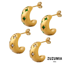 C-Shaped Zircon Stud Earrings - zuzumia