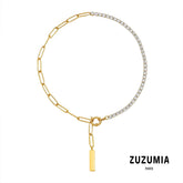 Charm Cubic Zircon Necklace - zuzumia