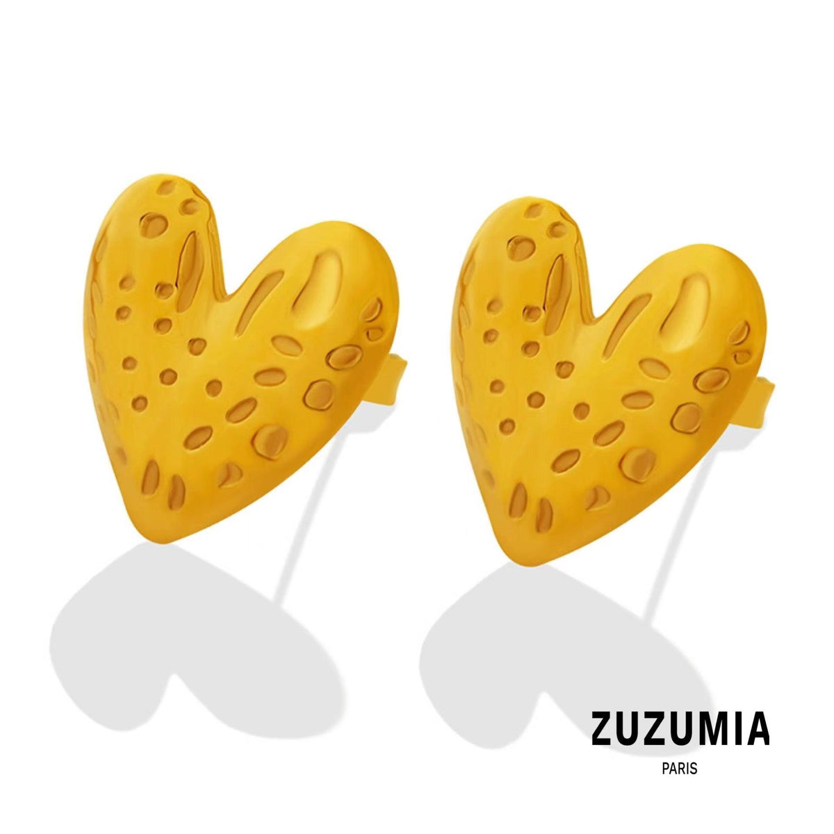 Heart Stud Earrings - zuzumia