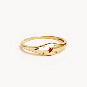 Starry Zodiac Diamond Ring - zuzumia