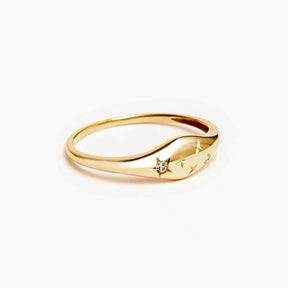 Starry Zodiac Diamond Ring - zuzumia