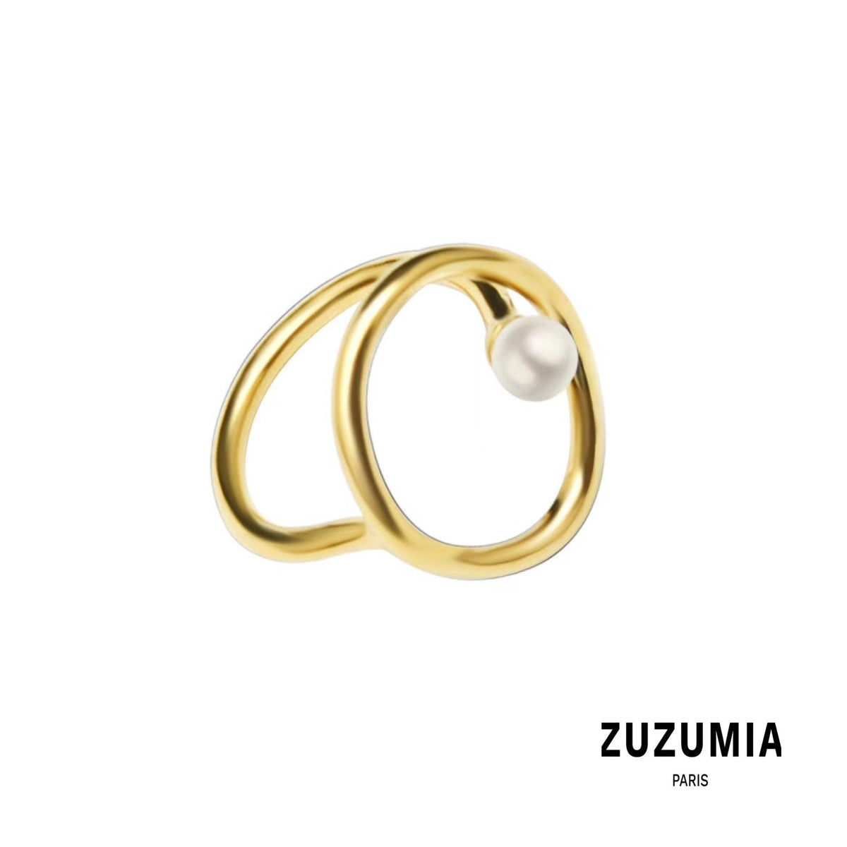 Minimalist Open Circle Ring - zuzumia