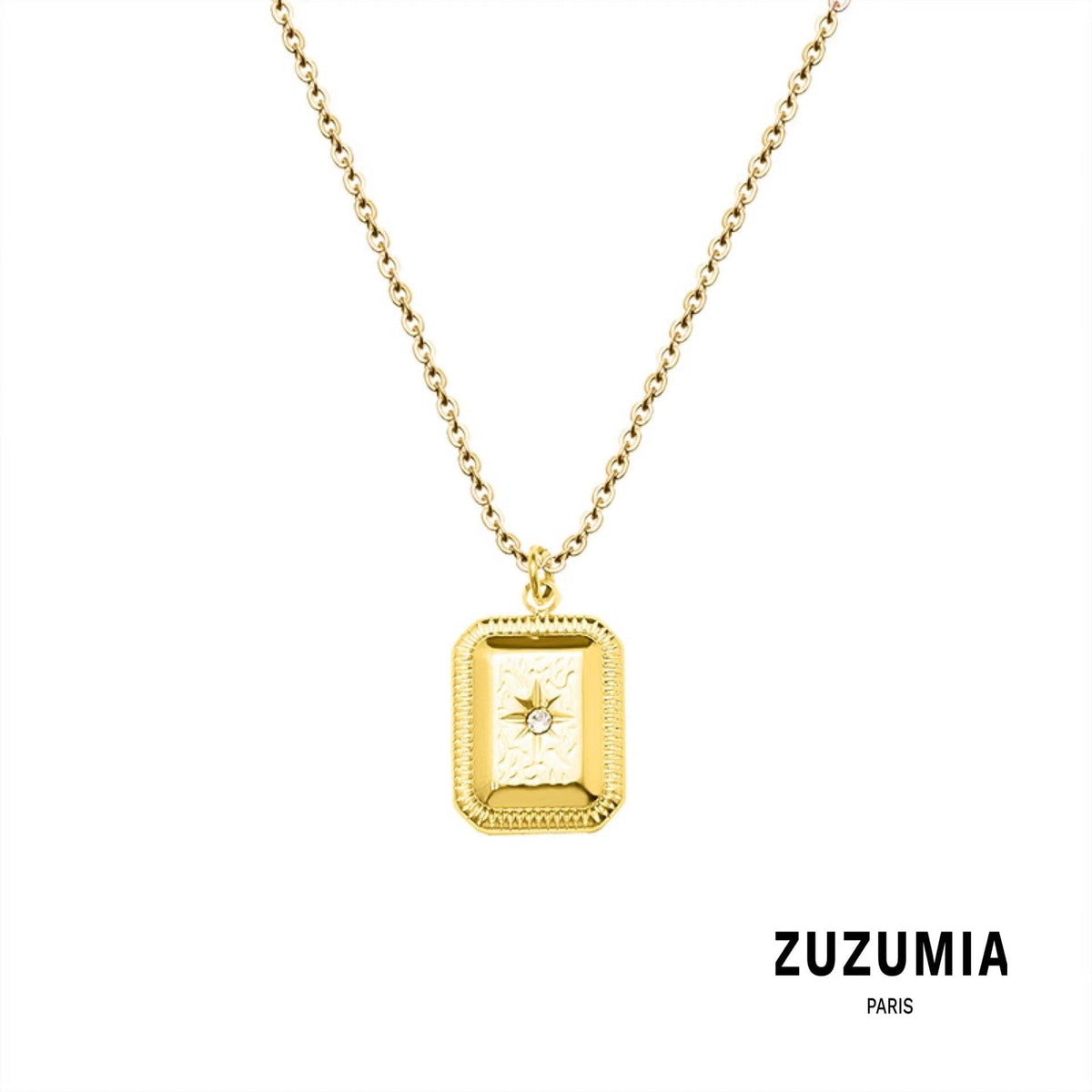 Geometric Pendant Necklace - zuzumia