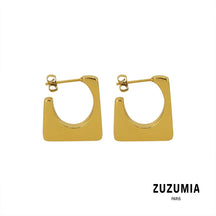 Stainless Steel Geometric Stud Earrings - zuzumia