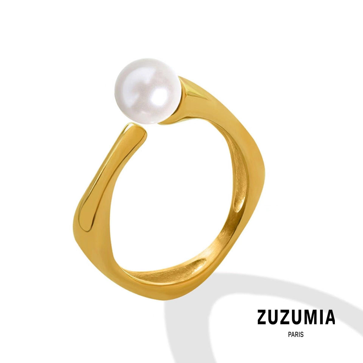 Pearl Open Ring - zuzumia