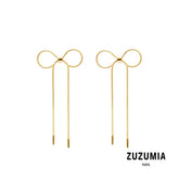 Bowknot long flowing Chain Earrings - zuzumia