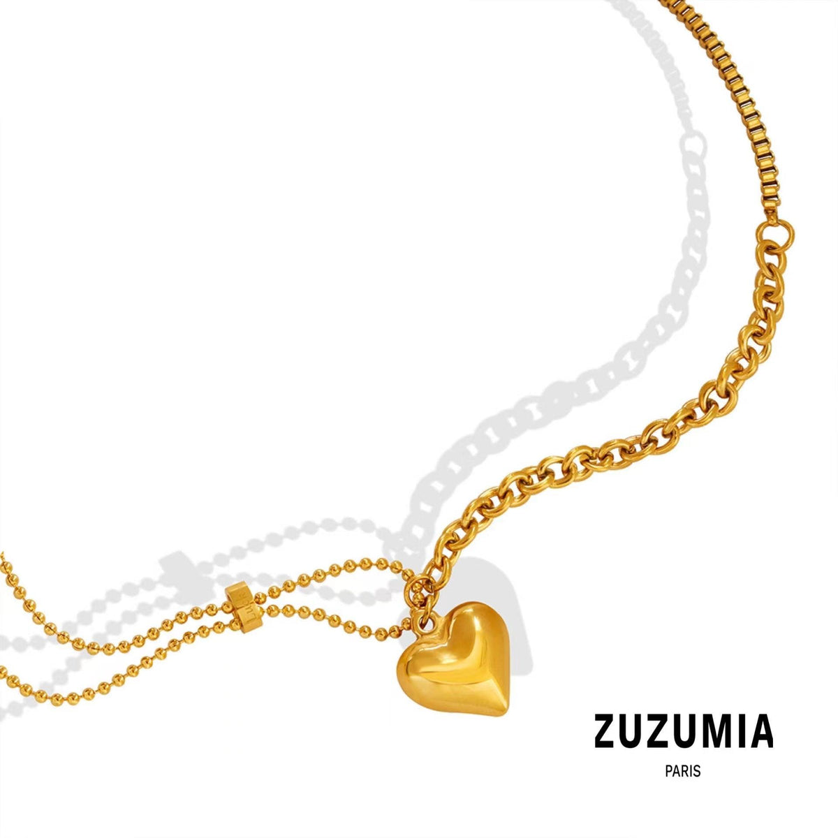 Heart Pendant Necklace - zuzumia