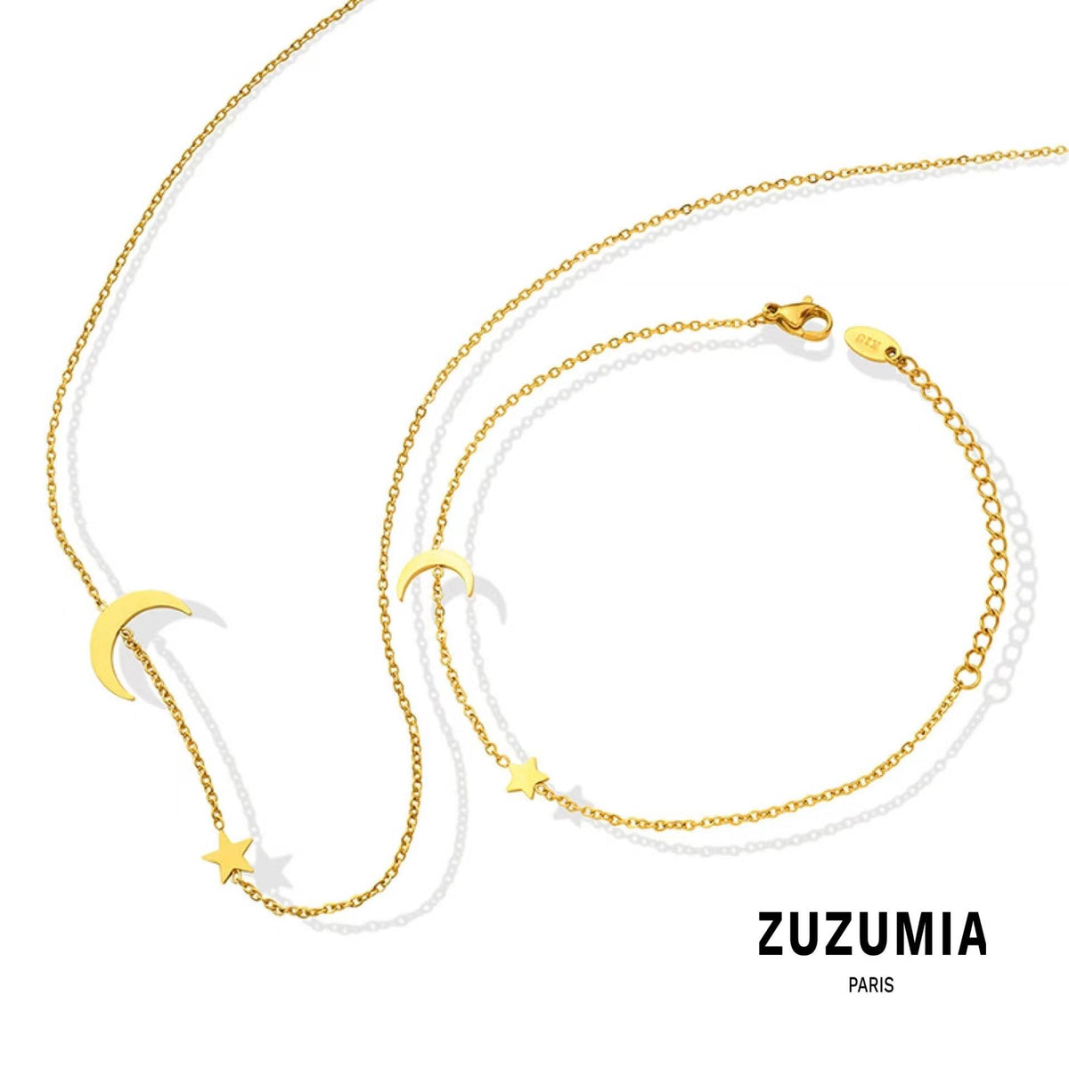 Star Moon love Bracelet Necklace - zuzumia