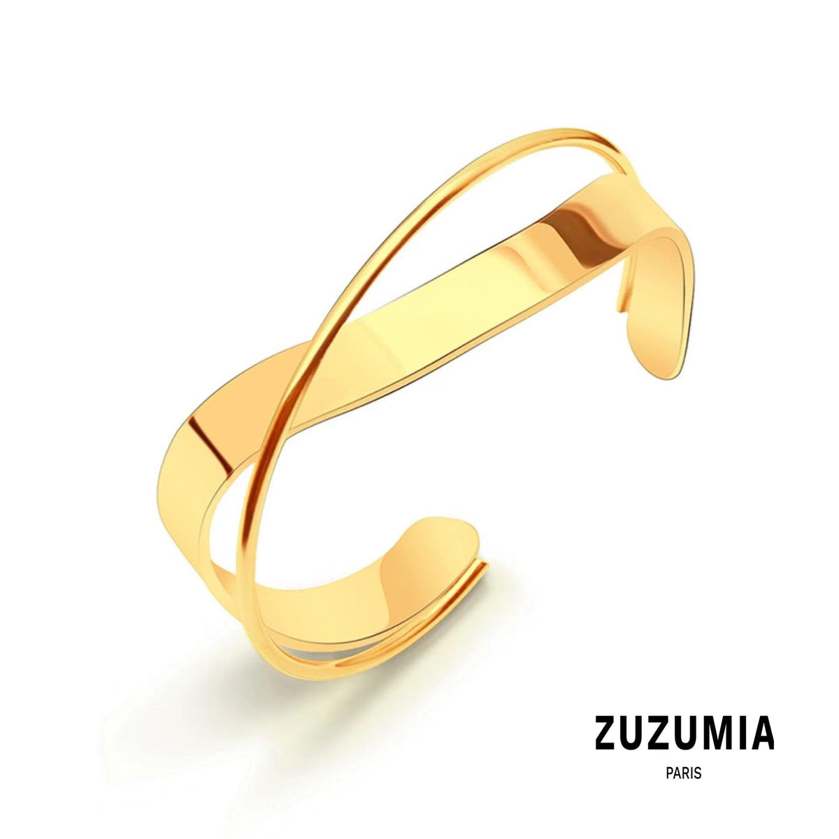 Twisted Cross Opening Bracelet - zuzumia