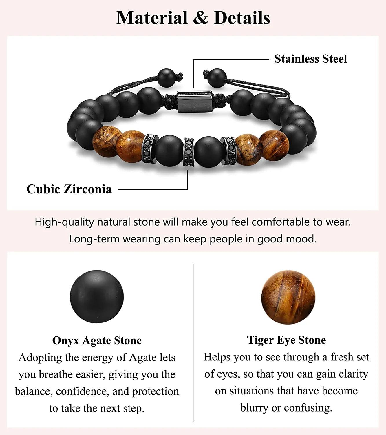 Tiger Stone Beads Bracelet - zuzumia