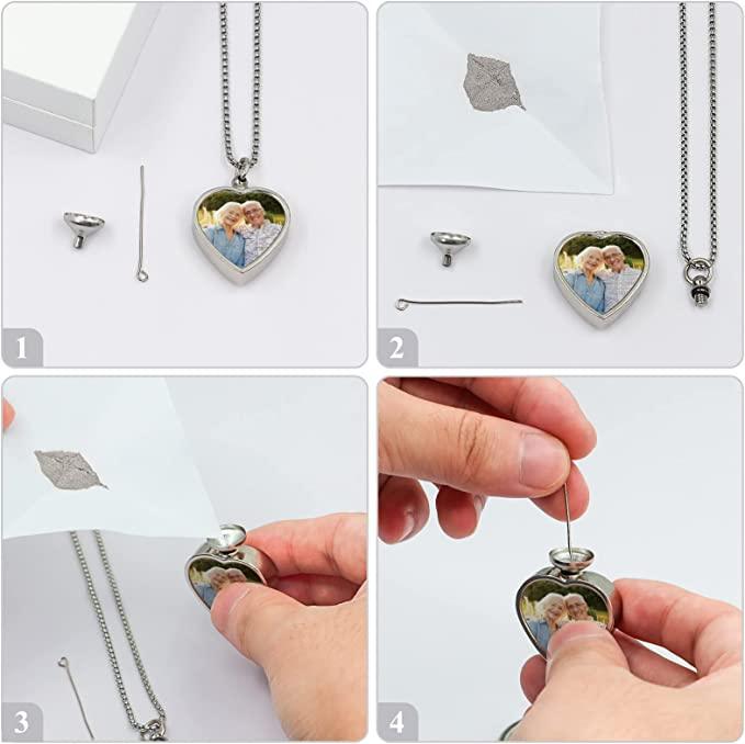 Custom Photo Memorial Urn Necklace - zuzumia