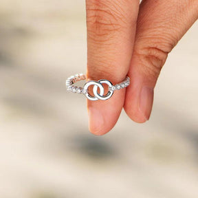 Mother & Daughter Forever Linked Ring - zuzumia
