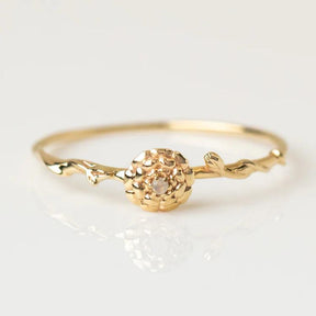 Birthstone Floral Ring - zuzumia