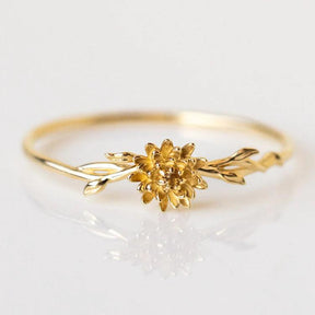 Birthstone Floral Ring - zuzumia