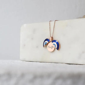 Blessing Evil Eye Locket Necklace - zuzumia