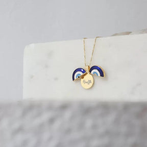 Blessing Evil Eye Locket Necklace - zuzumia