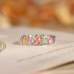 Multi-stone Ombre Ring - zuzumia