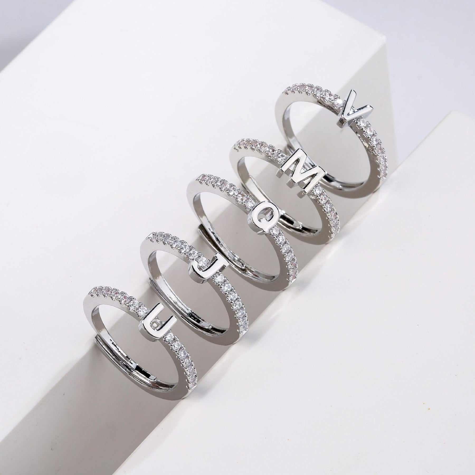 Initials Letter Ring - zuzumia