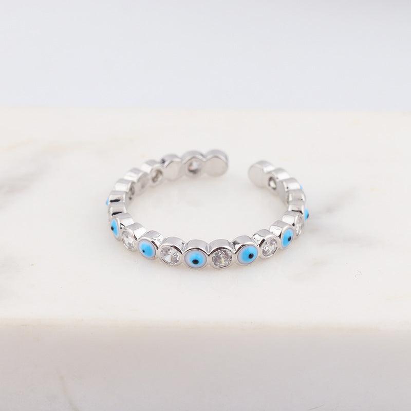 Evil Eye Zircon Rings - zuzumia