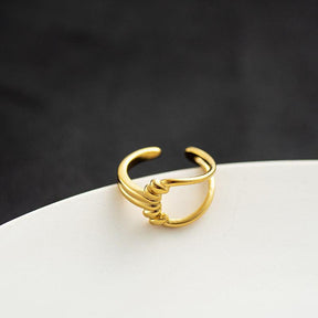 Wide Adjustable Ring - zuzumia