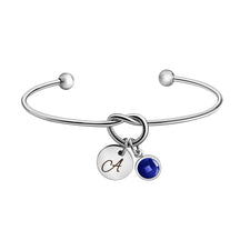 Initial Knot Bangle - zuzumia