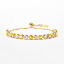 Evil Eye Gold Tone Bracelet - zuzumia