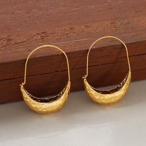 Boat Embossed Ear Buckle Earring - zuzumia