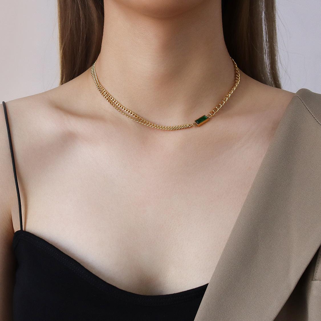 Geometric Crystal Bracelet & Necklace - zuzumia