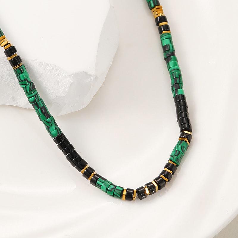 Natural Stone Beaded Necklace - zuzumia