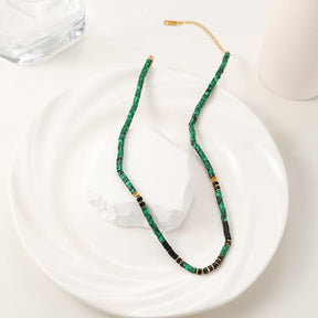 Natural Stone Beaded Necklace - zuzumia