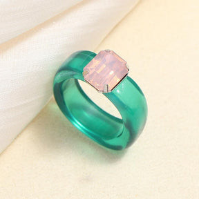 Colorful Acrylic Rings - zuzumia