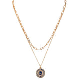 Moon and Star Multilayer Necklace - zuzumia