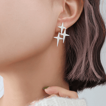 Cross Star Earrings - zuzumia