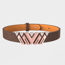 Personalized Leather Beads Bracelet - zuzumia