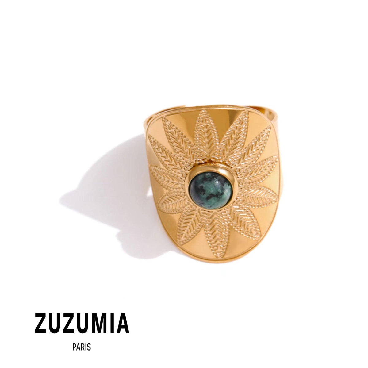 Flower Leaves Ring - zuzumia