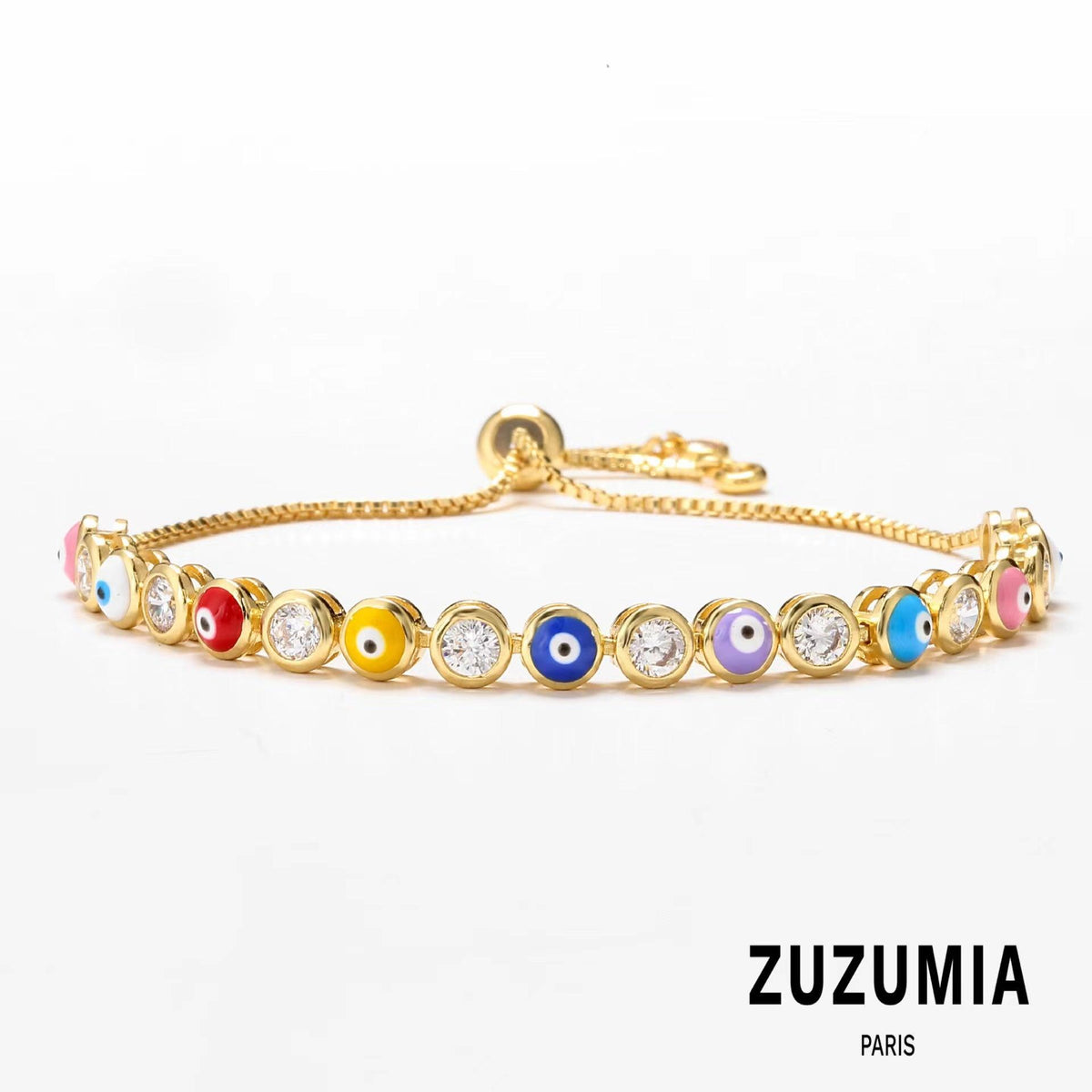 Evil Eye Gold Tone Bracelet - zuzumia