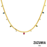 Cubic Zircon Snake Necklace - zuzumia