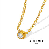 Sparkling Zircon Necklace - zuzumia