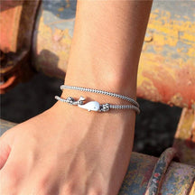 Whale Tail Anchor Bracelet - zuzumia